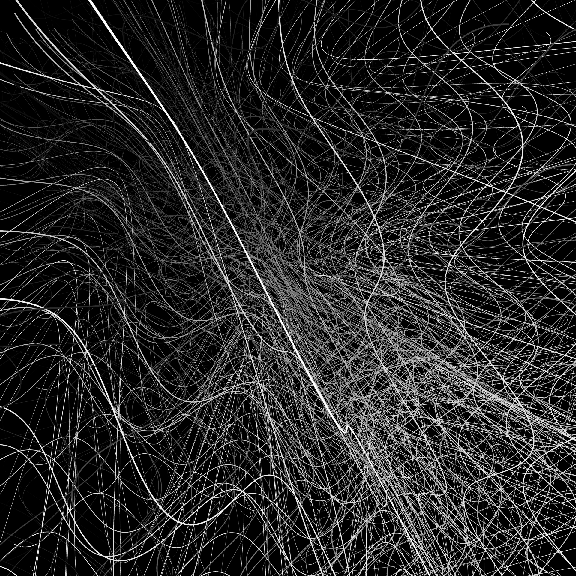 Experiments with noise to create line grids which bend and rotate