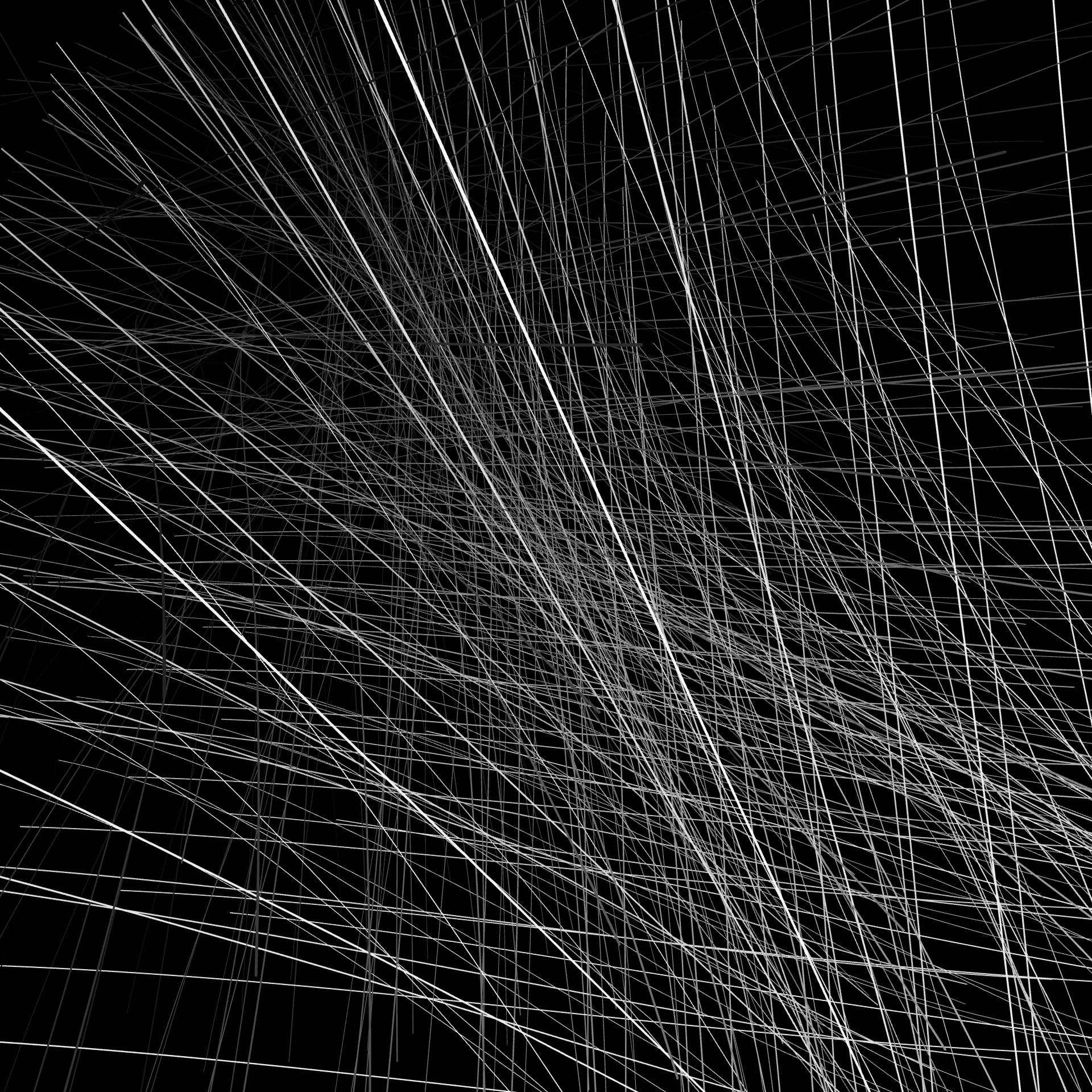 Experiments with noise to create line grids which bend and rotate